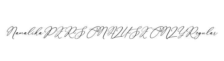 Namalika PERSONAL USE ONLY Regular  Frei Schriftart Herunterladen