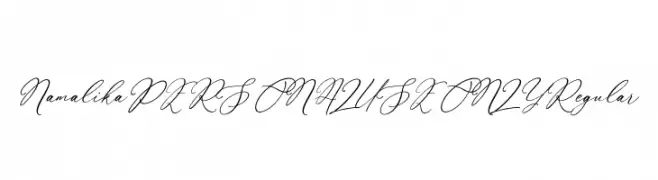 Namalika PERSONAL USE ONLY Regular  font caratteri gratis