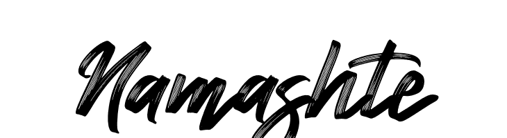 Namashte  font caratteri gratis