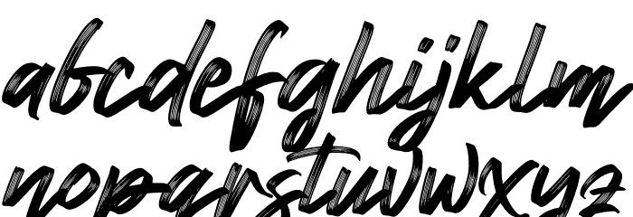 Namashte Font LOWERCASE