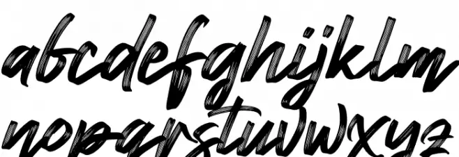 Namashte Schriftart Kleinbuchstaben