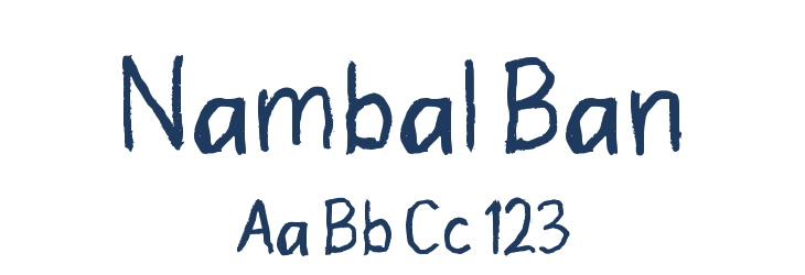 Nambal Ban Font Preview