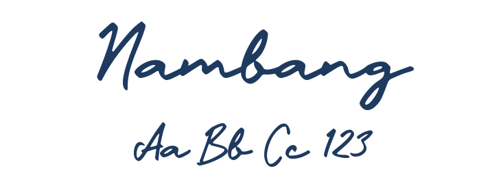 Nambang Font Preview