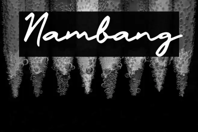 Nambang Font examples