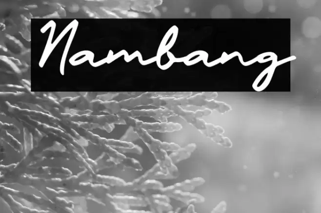 Nambang Font examples