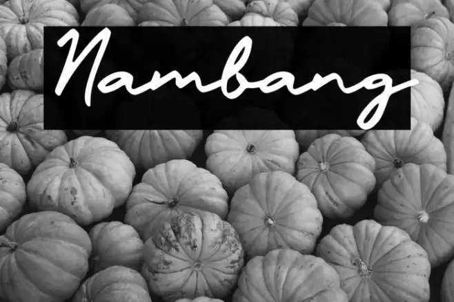 Nambang Font examples