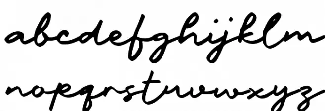 Nambang Font LOWERCASE