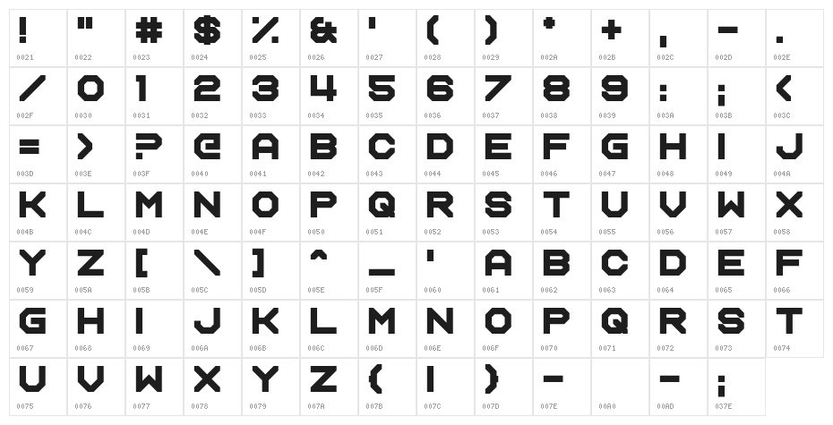 Name Smile Character Map