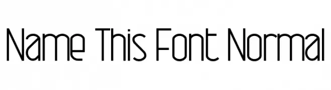 Name This Font Normal  Frei Schriftart Herunterladen