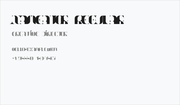 Nameator Regular Business Card