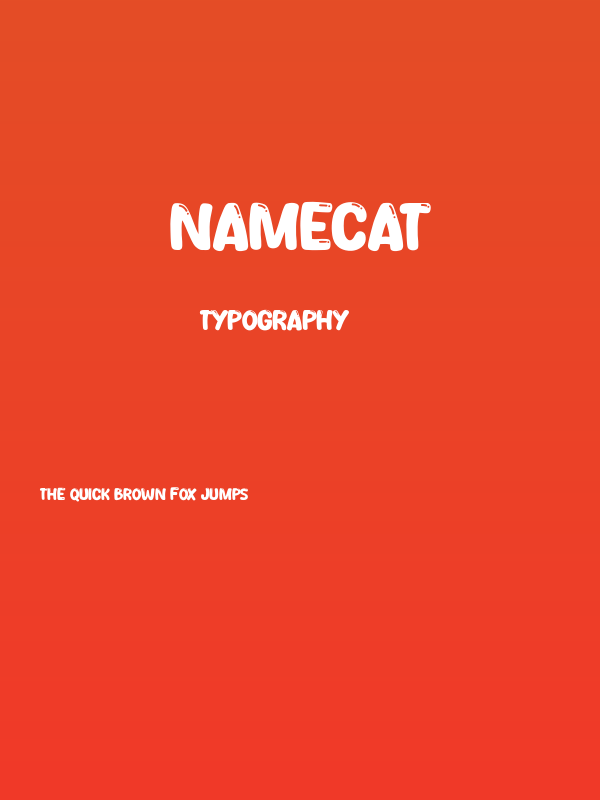 Namecat Poster