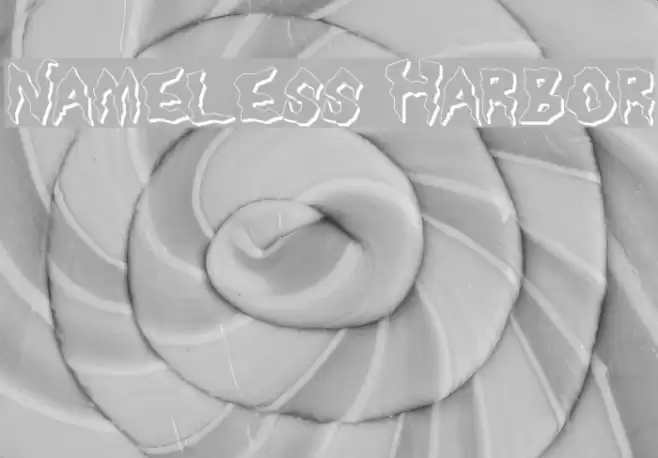 Nameless Harbor Font examples