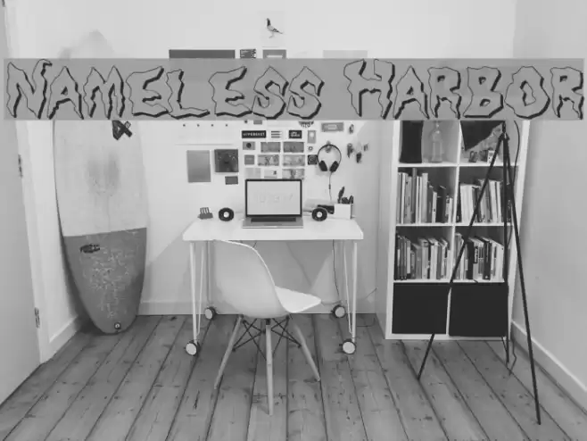 Nameless Harbor Font examples