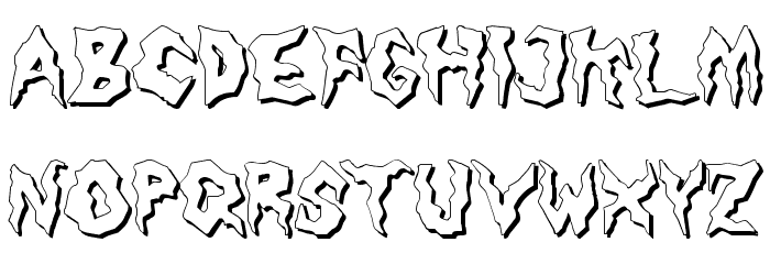 Nameless Harbor Font LOWERCASE