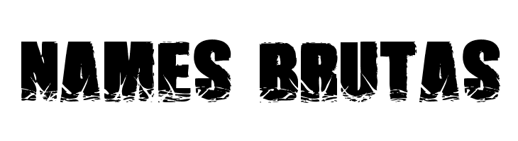 Names Brutas Font