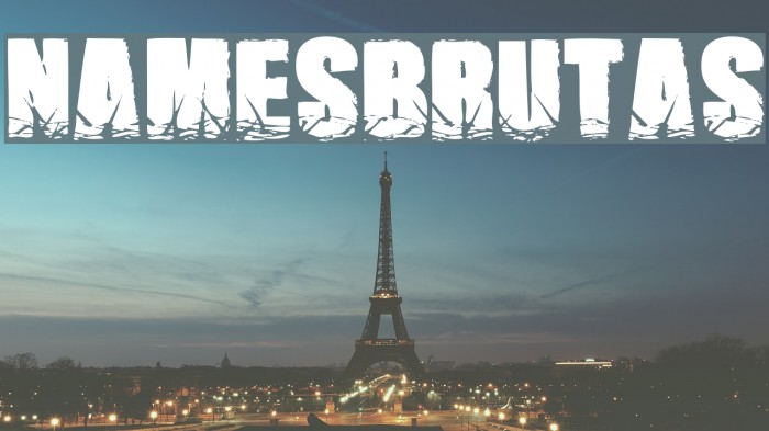 NamesBrutas Font examples