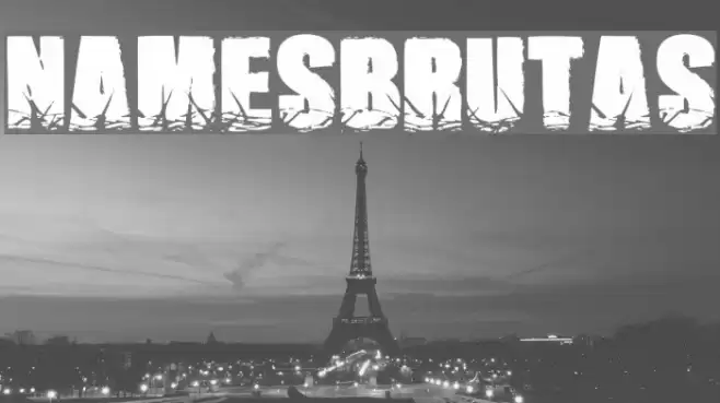 NamesBrutas Font examples