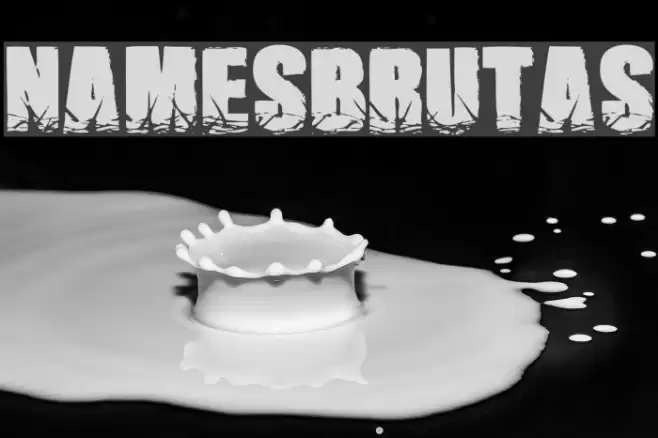 NamesBrutas Font examples