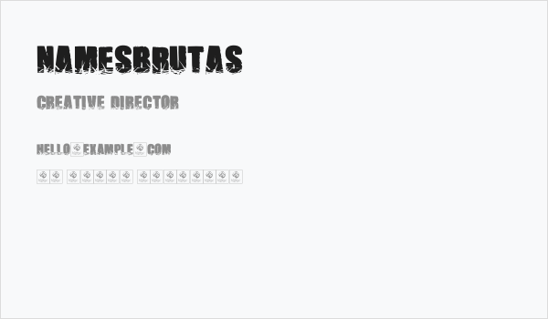 NamesBrutas Business Card