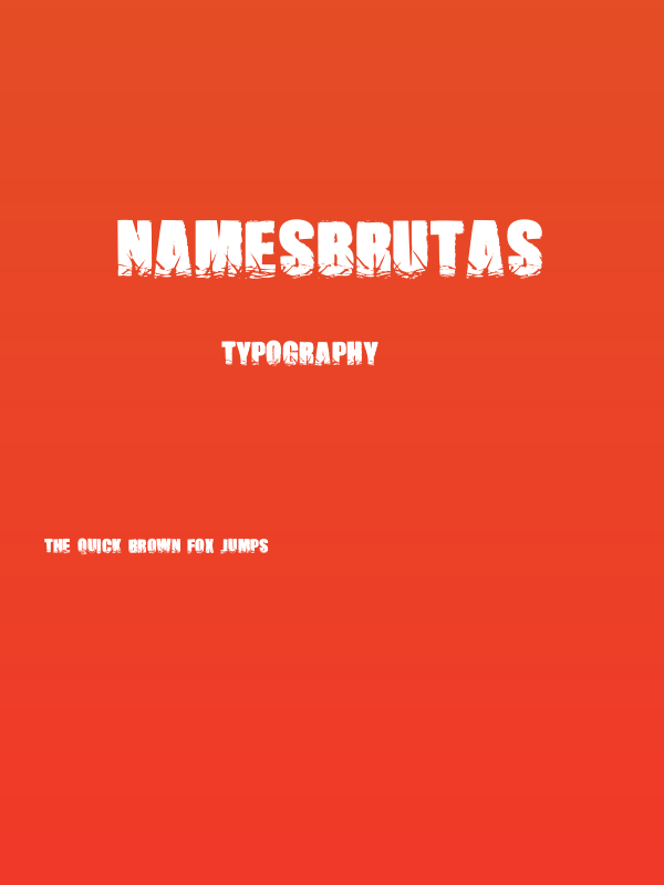 NamesBrutas Poster