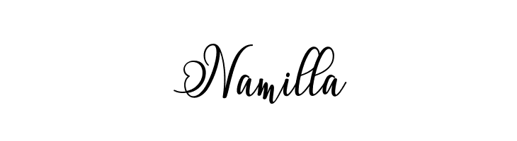 Namilla  नि: शुल्क फ़ॉन्ट्स डाउनलोड