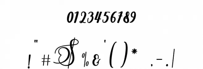 Namilla Font OTHER CHARS