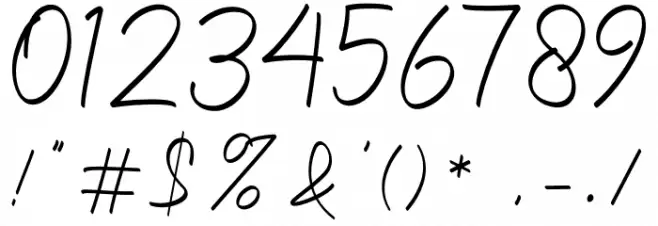 Namina Sucilia Font OTHER CHARS