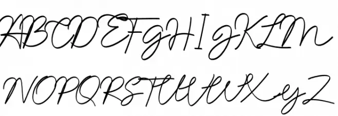 Namina Sucilia Schriftart Groß