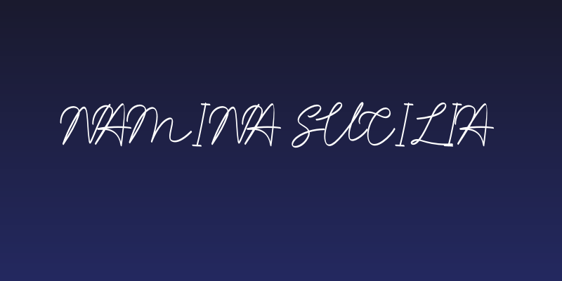 Namina Sucilia Social Header