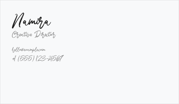 Namira Business Card