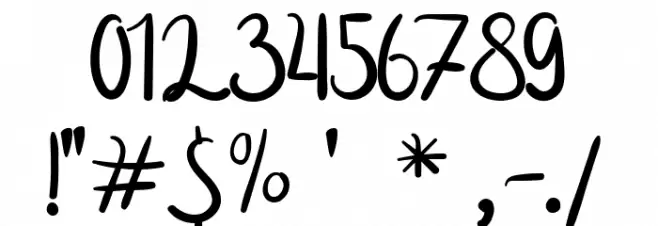 Nammira Regular Font OTHER CHARS