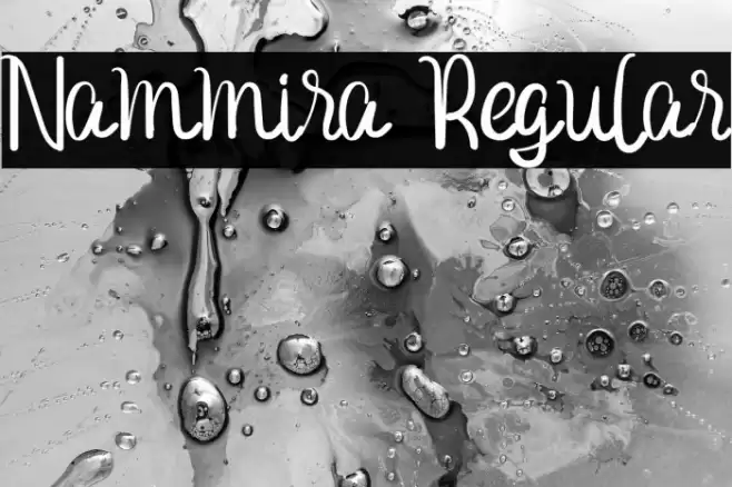 Nammira Regular Font examples