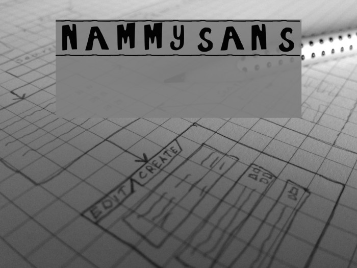 NammySans Font examples