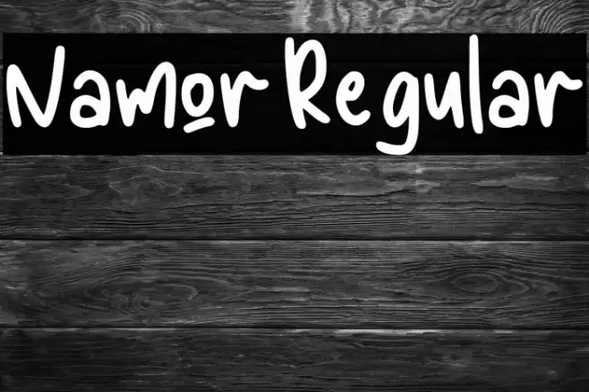 Namor Regular Font examples