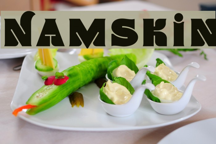 Namskin Font examples