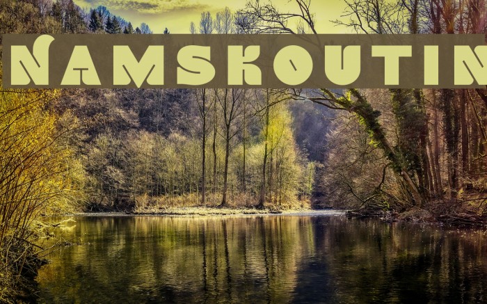 NamskoutIn Font examples