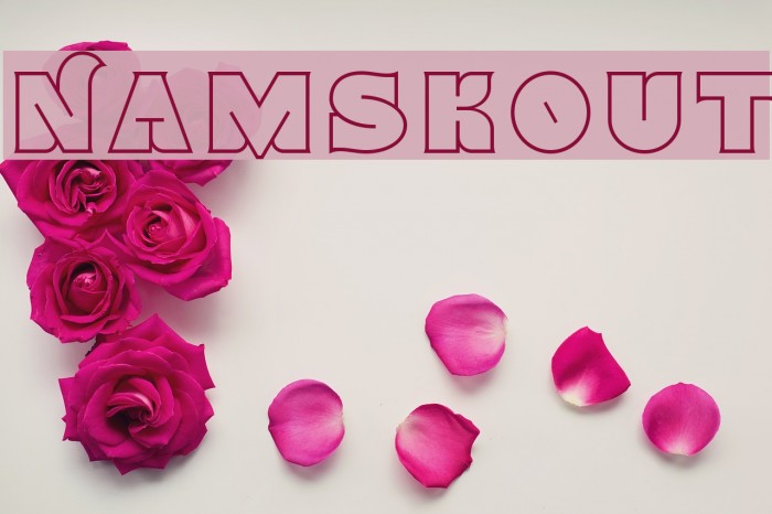 Namskout Font examples
