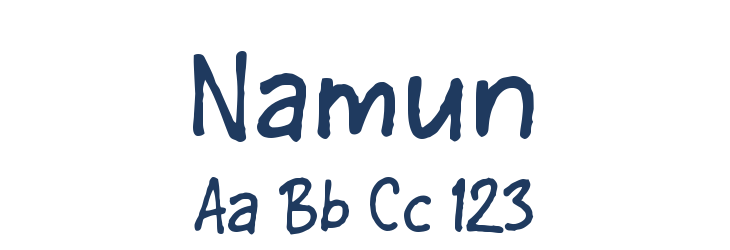 Namun Font Preview