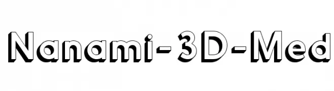 Nanami-3D-Med  Скачать бесплатные шрифты