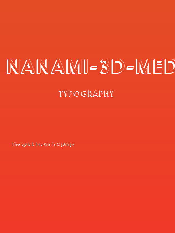 Nanami-3D-Med Poster