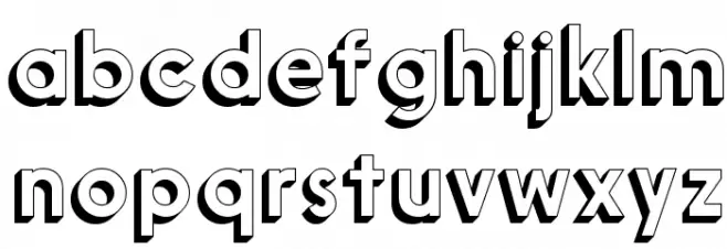 Nanami-3D-Med خط أحرف صغيرة