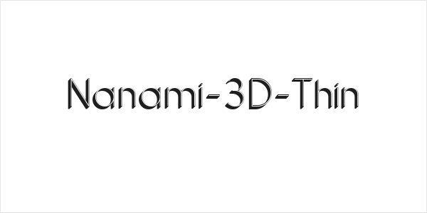 Nanami-3D-Thin Logo