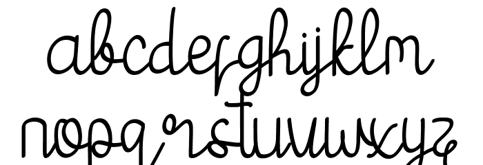 Nanami Font LOWERCASE