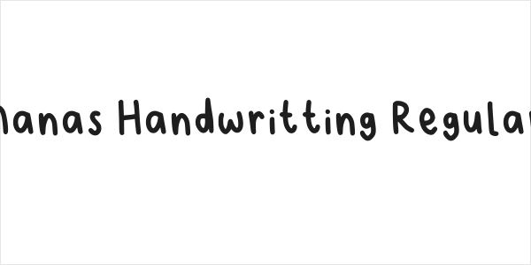 Nanas Handwritting Regular Logo