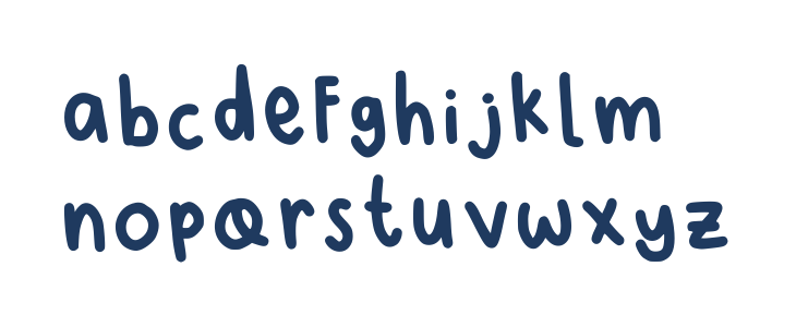 Nanas Handwritting Regular Lowercase