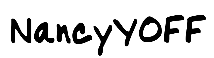NancyYOFF  Frei Schriftart Herunterladen