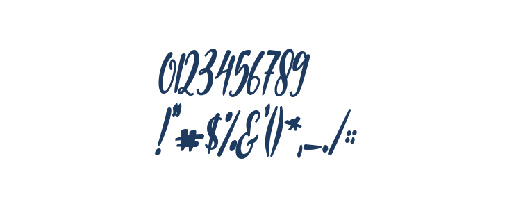 Nanda Lovely Bold Italic Other Characters