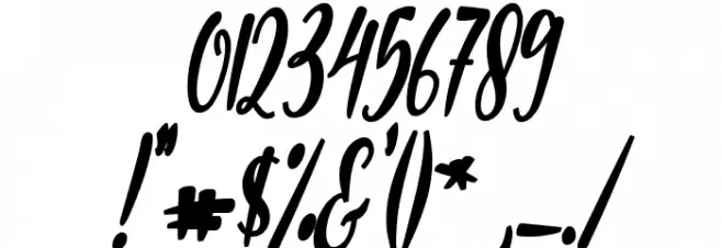 Nanda Lovely Bold Italic Font OTHER CHARS