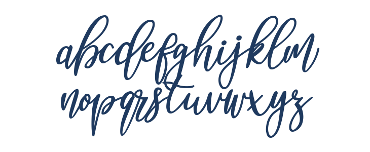 Nanda Lovely Bold Italic Lowercase