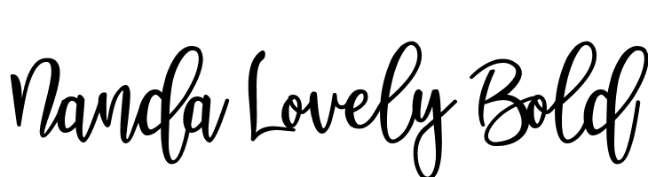 Nanda Lovely Bold  フリーフォントのダウンロード